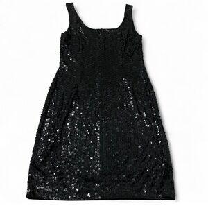Niteline Black Sequined Mini party Dress size 12